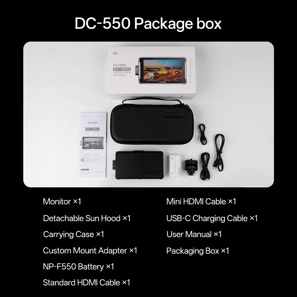 Viltrox DC-550 Portable 5.5 Inch HD Camera Monitor - Image 6
